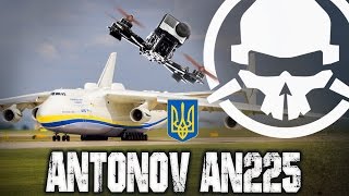 Drone Flies into Worlds Largest Plane  Antonov 225 [upl. by Weinman90]