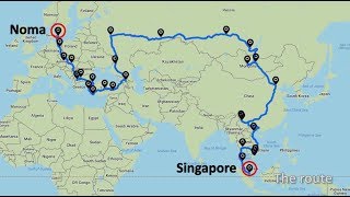 Singapore to Denmark overland solo  26000km 18 countries 3 months  All roads lead to Noma [upl. by Ducan894]