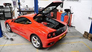 Thank God I Had Warranty Ferrari 360 Annual Service [upl. by Townshend34]