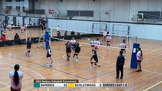 2023 Barbies Volleyball Tournament Women Div 1  Elim Rd Set 2 Barbies vs Scallywags [upl. by Enidualc]