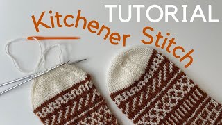 TUTORIAL  Kitchener Stitch with full instructions and bonus CHEAT SPEED METHOD [upl. by Aisined]