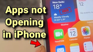 Apps not opening in iPhone  How to Fix [upl. by Sage]