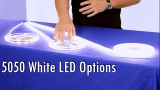 White LED Strip 5050 Options Explained by SIRSE [upl. by Toffic]