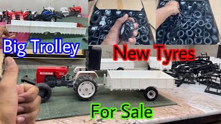 big trolley for remote control tractor and new tyres for sale [upl. by Arawaj]