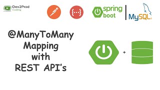 Entity Mapping  ManyToMany JoinTable with REST Spring Data JPA  Spring Boot  Dev2Prod Coding [upl. by Nesaj]