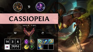 Cassiopeia Top vs Kennen  KR Grandmaster Patch 1413 [upl. by Clorinde481]