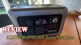 ALLPOWERS 299Wh 600W Portable Power Station Review  See before you buy [upl. by Adalai660]