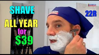 Parker 22R Safety Razor Shave and Review [upl. by Lindley]