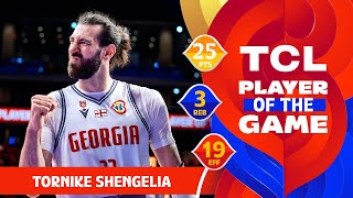 Tornike Shengelia 25 PTS  TCL Player Of The Game  GEO vs VEN  FIBA Basketball World Cup 2023 [upl. by Moe]