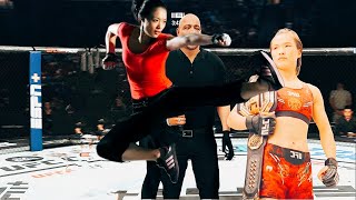 UFC：Vietnamese woman says she wants to kick Zhang Weili in the head [upl. by Anirec]