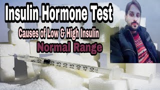 Insulin Test  High and Low Causes  Normal Range of Insulin [upl. by Aihcila518]