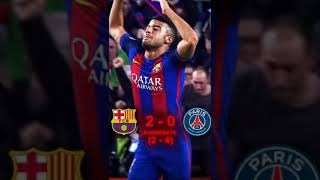 Barca vs PSG Comeback psg barcelona soccer football comeback [upl. by Airtal]