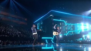 Ed Sheeran – Castle On The Hill amp Shape Of You feat Stormzy Live from the Brit Awards 2017 [upl. by Edea942]