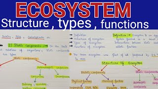 Ecosystem structure and functions  Ecosystem structure  ecosystem structure and functions notes [upl. by Hemingway]