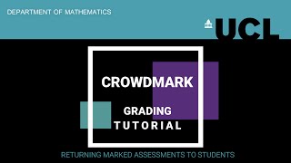 Crowdmark  Returning marked assessments to students [upl. by Notaes789]