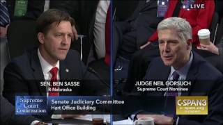 Ben Sasse Round 1 Questions in Gorsuch Hearing [upl. by Burr]