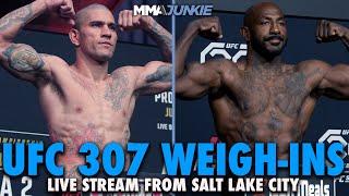 UFC 307 Pereira vs Rountree Jr Official WeighIns Live Stream [upl. by Orvie]