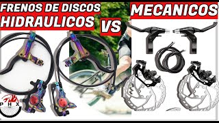 FRENOS DE DISCO HIDRAULICOS VS FRENOS MECANICOSCICLISMO BICICLETASMTB [upl. by Chansoo492]