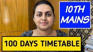 KERALA PSC 🎯 TENTH MAINS 100 DAYS TIMETABLE  TIPS N TRICKS [upl. by Gathard]