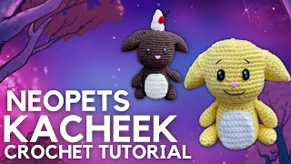 NEOPETS KACHEEK CROCHET TUTORIAL  FREE AMIGURUMI PATTERN [upl. by Neela]