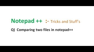 How to compare two files in notepad [upl. by Atiker]