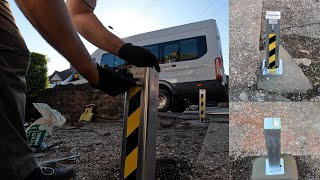 DIY Installation Of RAMCO 100 Heavy Duty Security Posts  Parking Bollards [upl. by Notrub458]