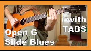 OPEN G SLIDE BLUES on a 1919 Levin Parlor Guitar with TABS ONE MILLION VIEWS [upl. by Brose]