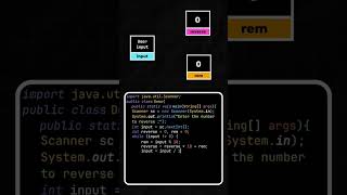 Part 2 Reverse Number Explained in Java Language javacode javaee btech freshers javadeveloper [upl. by Esyli]