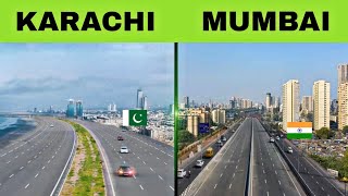 Mumbai vs Karachi Full comparison  2023  کراچی vs मुंबई 🇵🇰🇮🇳 [upl. by Jaine]