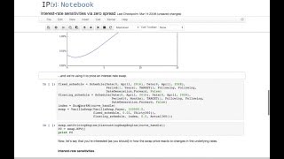 QuantLib notebooks interestrate sensitivities [upl. by Anauqes322]