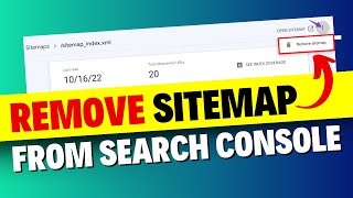 How To Delete Sitemap From Google Search Console StepbyStep Tutorial [upl. by Jewel]