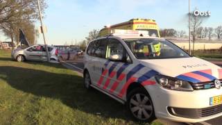 Ongeluk aan de Ossenmaatstraat in Oldenzaal [upl. by Aiuqat]