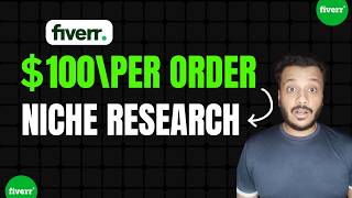 Find Top Selling Gigs For Fiverr  Fiverr Niche Research  New Freelancers [upl. by Rabassa50]