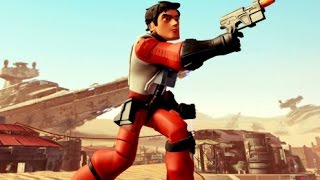 Disney Infinity 30  Poe Dameron Level 20 Showcase  Power Disc Force Awakens Playset [upl. by Roz]