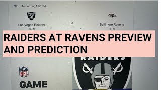 Raiders At Ravens 2024 NFL Season Game 2 Preview And Predictions Take The Ravens Give Points [upl. by Attirb]