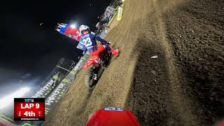 GoPro Justin Barcia  2022 Monster Energy Supercross  Anaheim 1  450 Main Highlights [upl. by Aynatahs346]