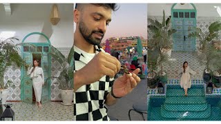 Eating snail from Africa 🐌  Trip to Morocco  Unaisa amp Anoob [upl. by Aliled]