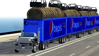 BeamNG Drive Crashes  Insane Crashes With Trucks 6 [upl. by Sawyere]