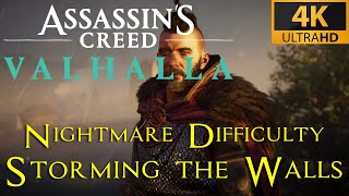 AC Valhalla  Storming the Walls  Nightmare Aesir difficulty playthrough [upl. by Genaro]