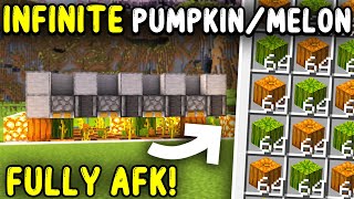 EASIEST PUMPKINMELON Farm Minecraft 121 Java amp Bedrock [upl. by Gessner823]