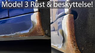 Tesla Model 3 rust understellsbehandling deksler og fettlister [upl. by Brighton]