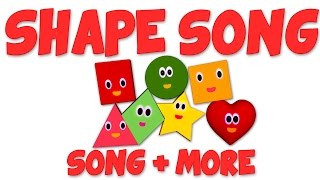 Shapes Song  Wheels On the Bus  inch wincy spider  Nursery Rhymes [upl. by Amorete]