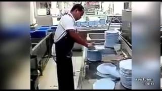 FULL Watch the worlds fastest dishwasher in action [upl. by Imotas204]