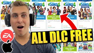 How to get EVERY Sims 4 DLC for FREE  EA Steam Playstation amp Xbox Sims 4 DLC Free Tutorial Mac PC [upl. by Aleta954]