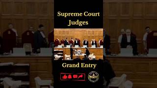 Supreme Court Judges Grand Entry  supremecourt chandrachud cji ytshorts shorts [upl. by Backer]