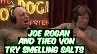 Theo Von And Joe Rogan Try Smelling Salts HILARIOUS [upl. by Aramoix]