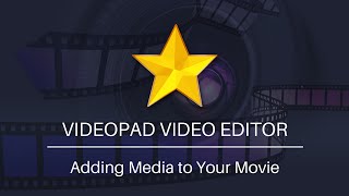 How to Add Video Audio and Image Files  VideoPad Video Editor Tutorial [upl. by Atiuqrahc]