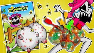 🌈 Paperdiy🌈 Rescued Zookeeper Family Mom bee stings attack 😝 Zoonomaly stressball DIY gamebook [upl. by Nemracledairam]