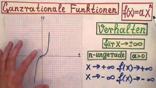 Ganzrationale Funktionen Verhalten im unendlichen und nahe Null Einführung Teil 1 [upl. by Leith]