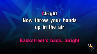 Everybody Backstreets Back  Backstreet Boys KARAOKE [upl. by Helli520]